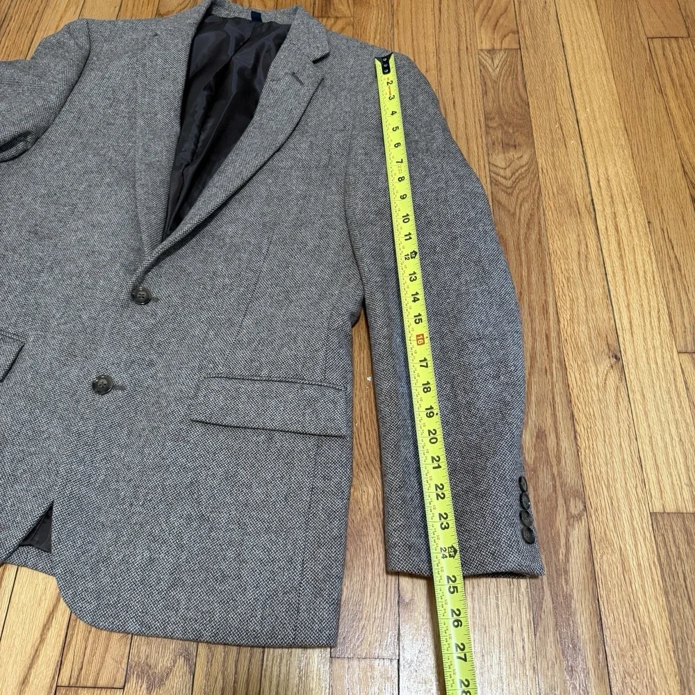 J.‎ Crew Thompson Brown Speckeled Houndstooth Wool Blend Sport Coat Blazer 40R
